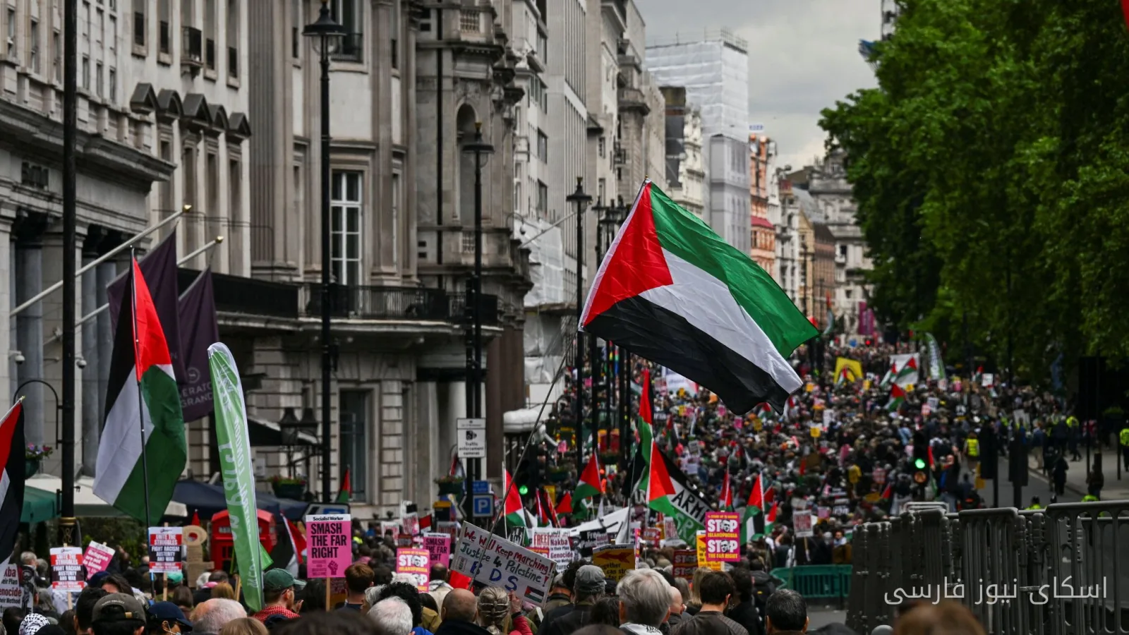 پلیس از ممنوعیت راهپیمایی حامی فلسطین در سالگرد حملات 7 اکتبر خودداری کرد